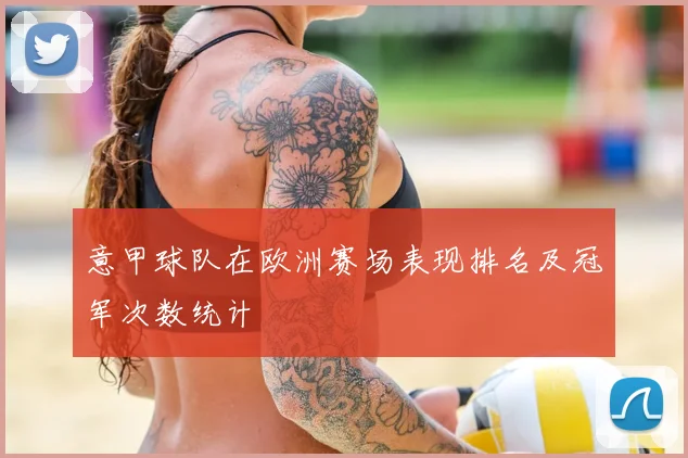 意甲球队在欧洲赛场表现排名及冠军次数统计